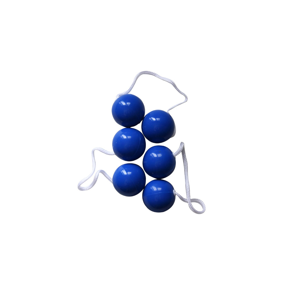 Complete ladder toss balls replacement set laid out flat, indoor and outdoor lawn game accessories