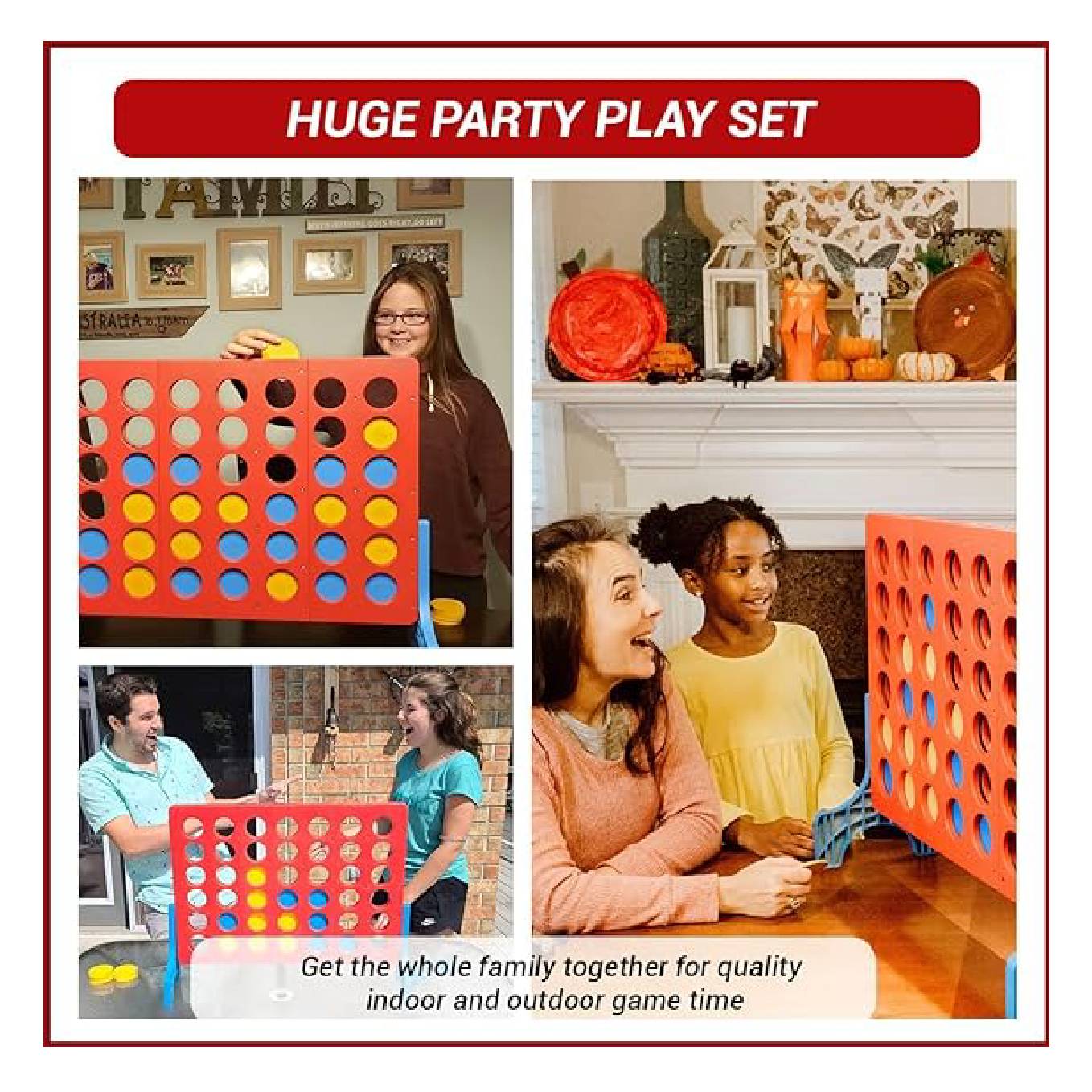 Super-Sized Connect 4 Fun – Perfect for Outdoor Gatherings