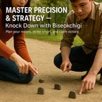 multiple gonggi pebbles arranged together, Korean jack stone game pieces for family play
