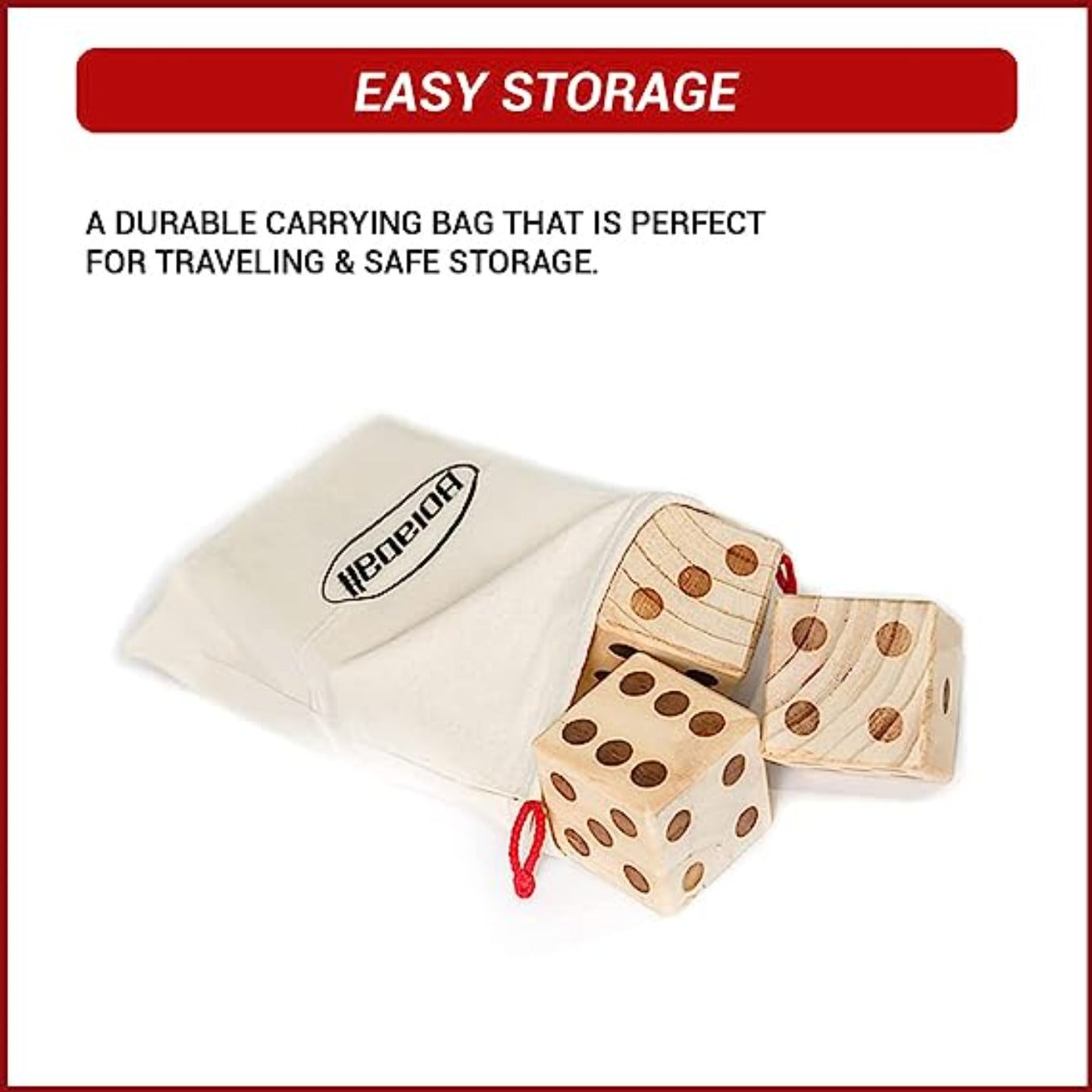 Bolaball Giant Wooden Yard Dice Set |  Outdoor Game for All Ages