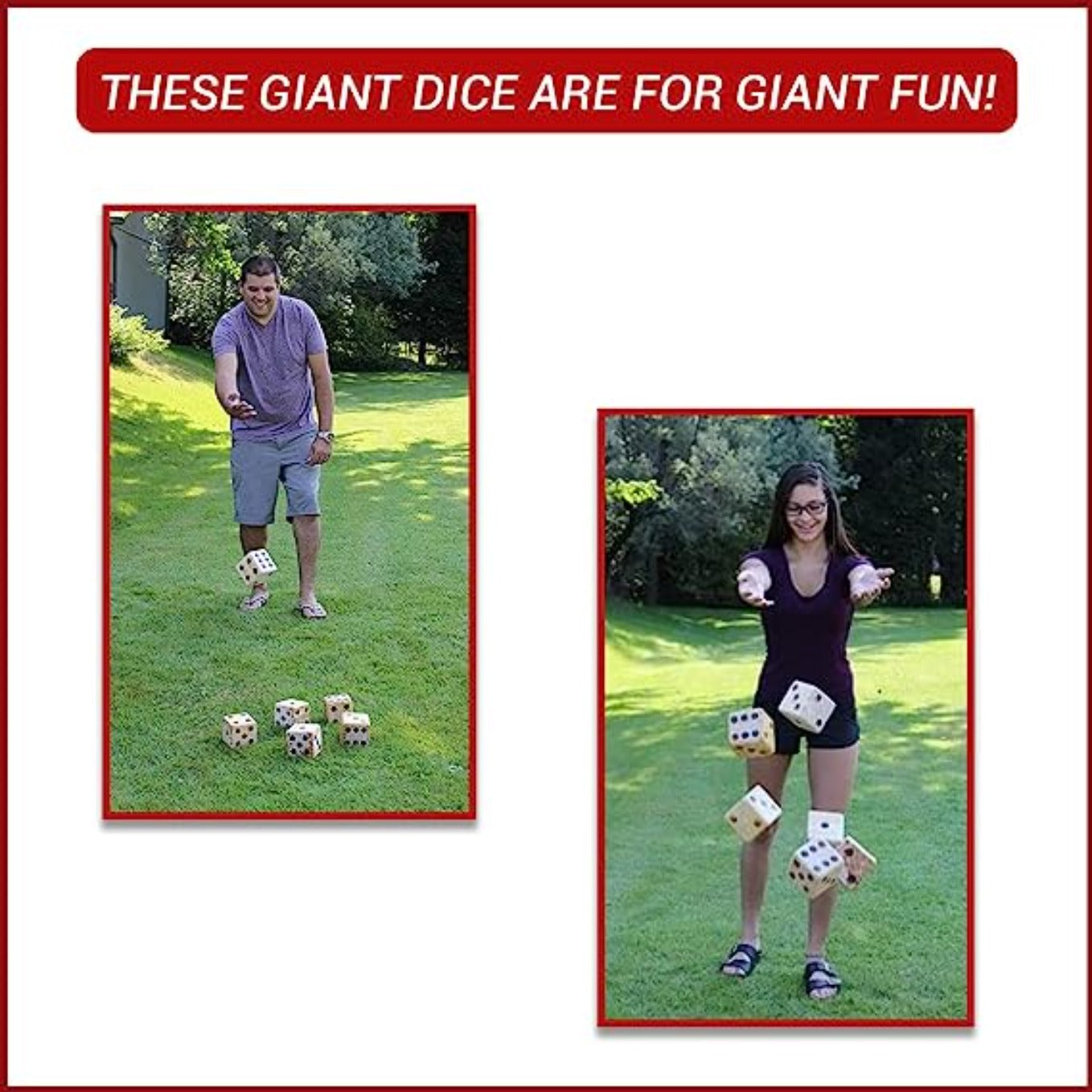 Bolaball Giant Wooden Yard Dice Set |  Outdoor Game for All Ages
