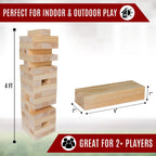 Bolaball Giant Tumbling Towers Wooden Stacking Games for Family Fun and Outdoor Play