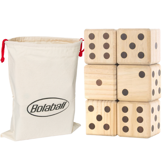 Giant Wooden Yard Dice Set – Outdoor Lawn Game for Backyard, Camping & Beach