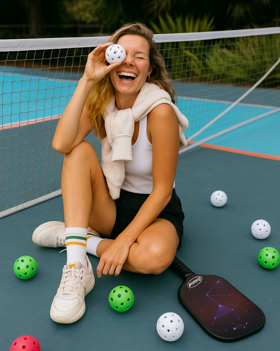 Pickleball Paddle Black – Lightweight Grip