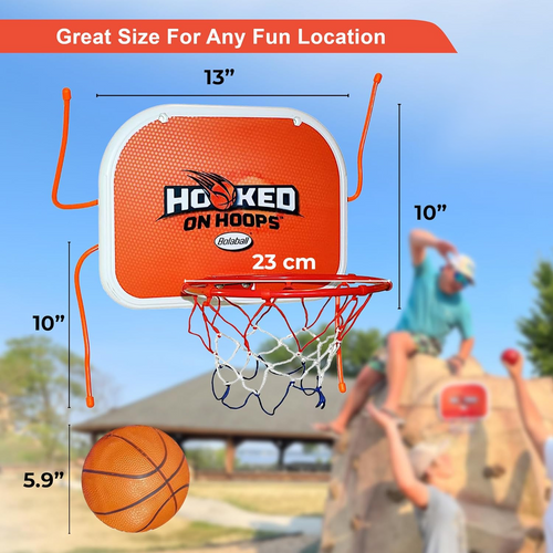 Bolaball Mini Basketball Hoop Set - Pro Door & Wall Accessories, Metal, Model 25577-1, Perfect Gift for Sports Enthusiasts